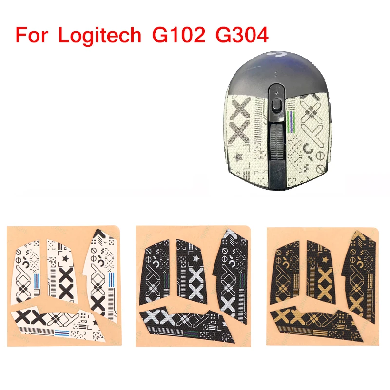 

Mouse Grip Tape Skate DIY Sticker Non Slip Suck Sweat For Logitech G102 G304 Mouse Self Adhesive Design Sweat Decals