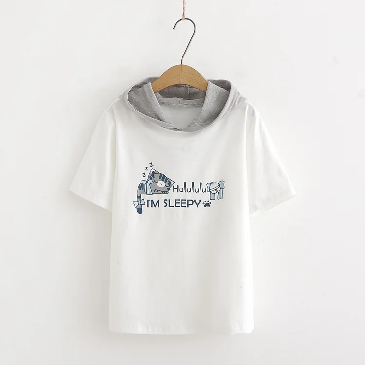 

short sleeve t-shirt men's round neck loose short sleeve couple's white Short Appliques Regular