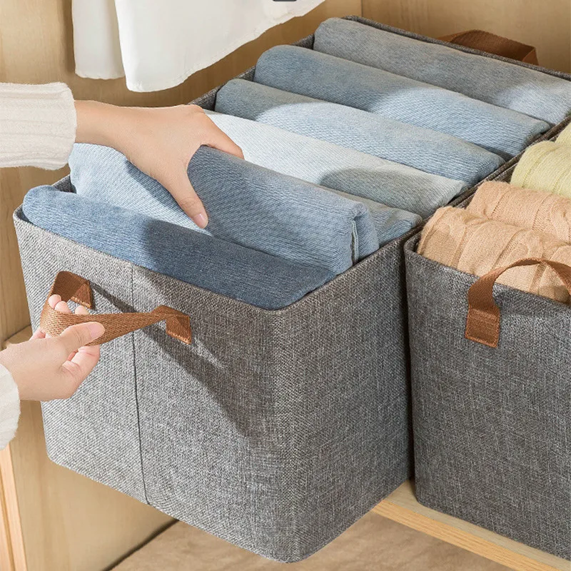 

Многофункциональная портативная корзина для хранения с ручкой, вместительная домашняя корзина для одежды, складные ящики для хранения с толстой стальной рамой