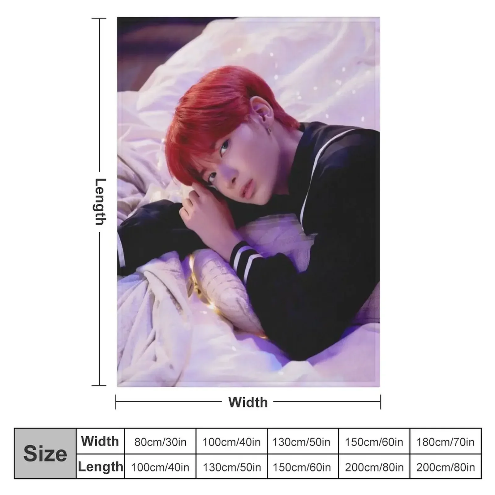 TXT CAN'T YOU SEE ME TAEHYUN Плед Путешествия Рождественские подарки Одеяла