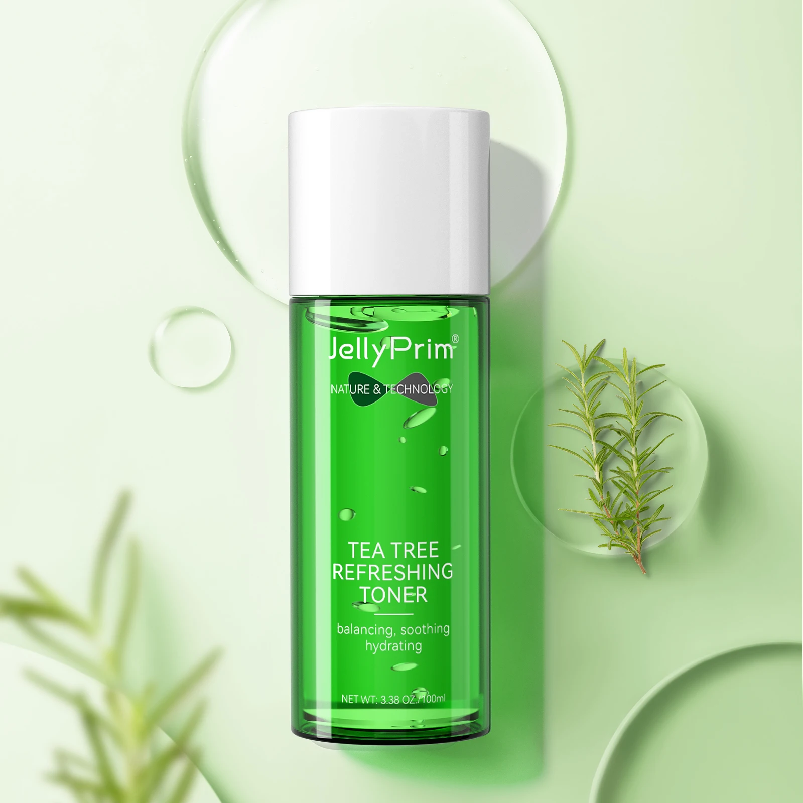 

100ml Tea Tree Face Water Toner Skincare Products for Women Oil Control Moisturizing Facial Anti Acne Refreshing Toner Beauty