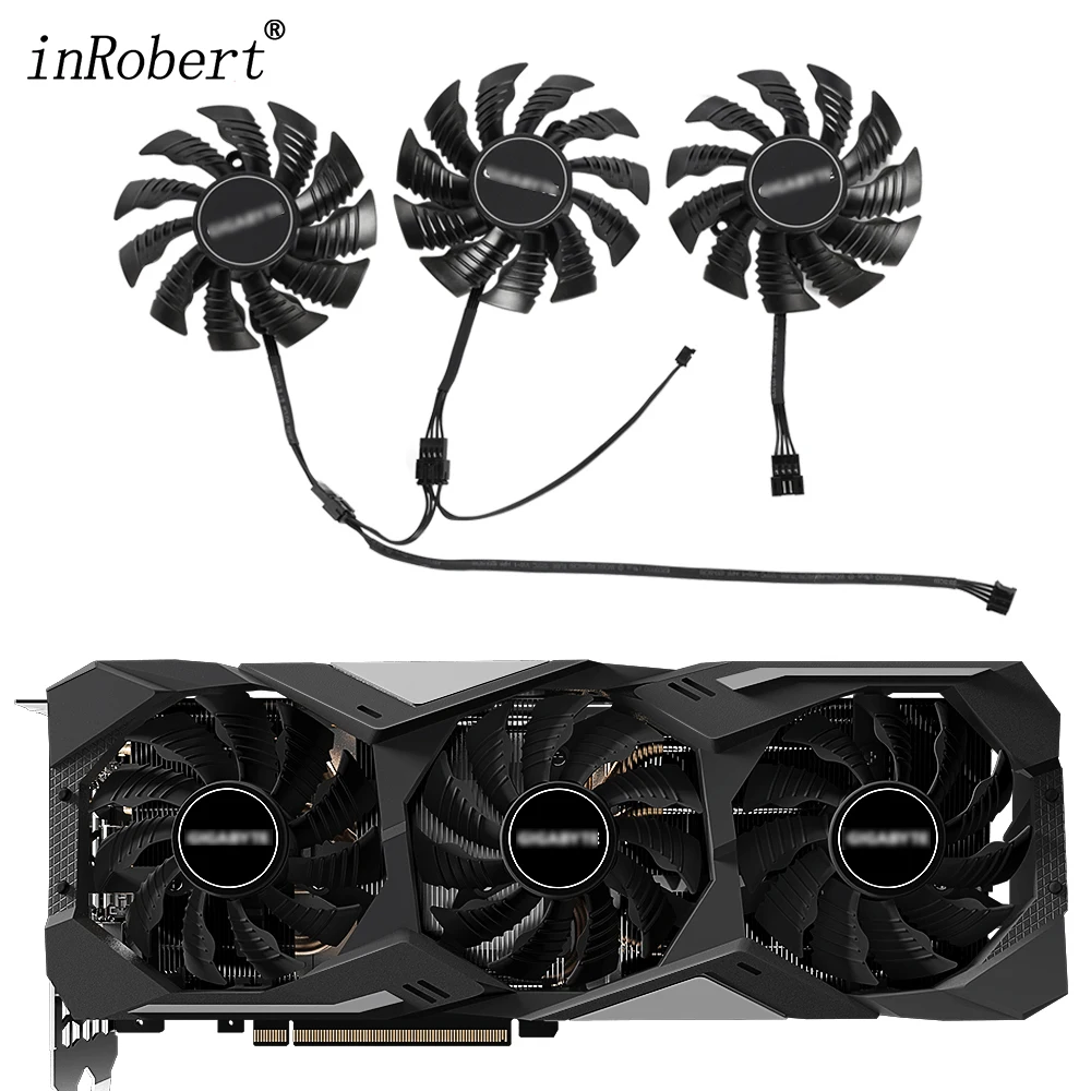 82ММ T128015SU 0.5А 12В Кулер Вентиляторы Для Видеокарт Gigabyte RTX 2070 2080 Ti Gaming В Качестве Замены Видеокарты