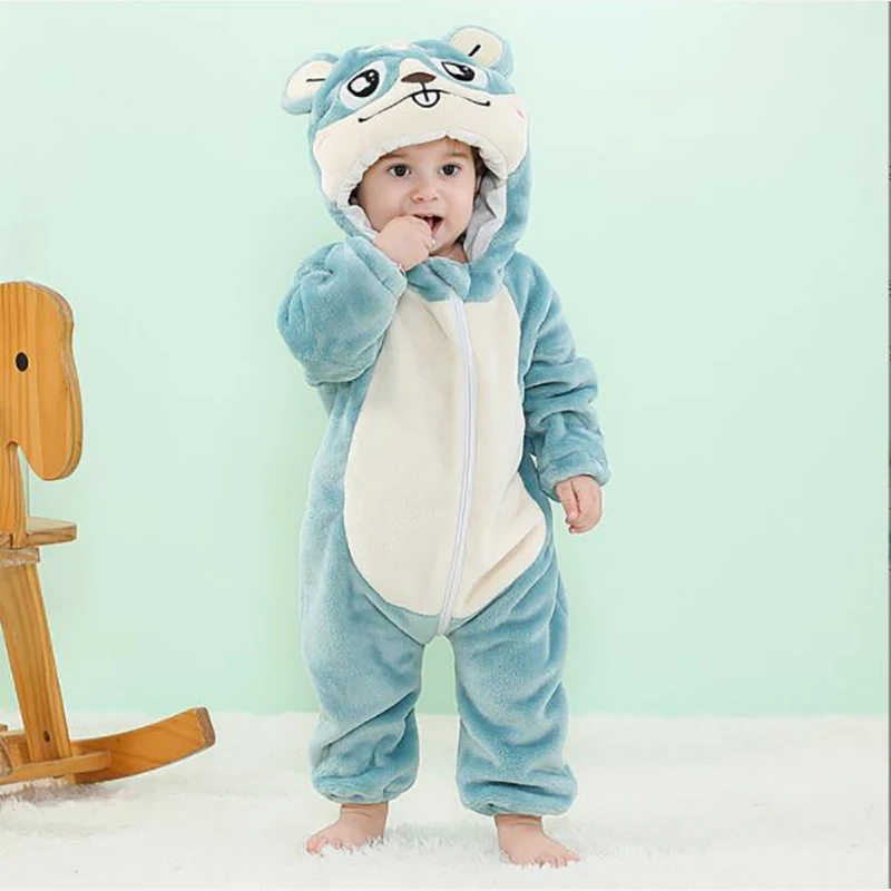 

Baby Animal Hamster Kigurumi Pajamas Clothing Newborn Infant Cartoon Romper Onesie Anime Costume Outfit Hooded Winter Jumpsuit