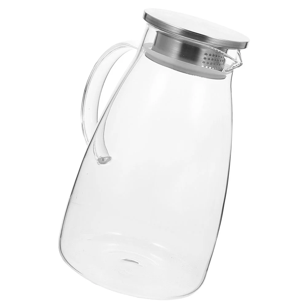 

Refrigerator Pitcher Spout Beverage Iced Tea Clear Coffee Glass Kettles Large Lids Fridge Water