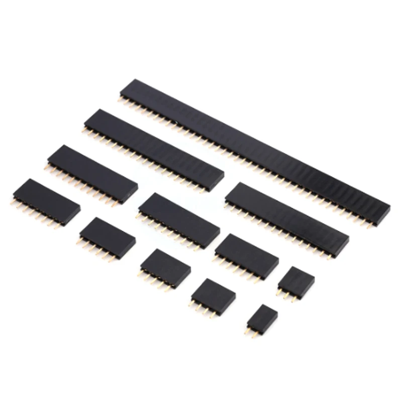 Штыревой разъем 2 54 мм штыревой Мама Однорядный для печатной платы