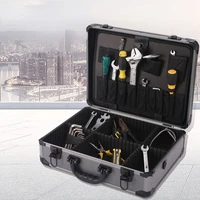 aluminum alloy portable hardware maintenance toolbox large password suitcase tools