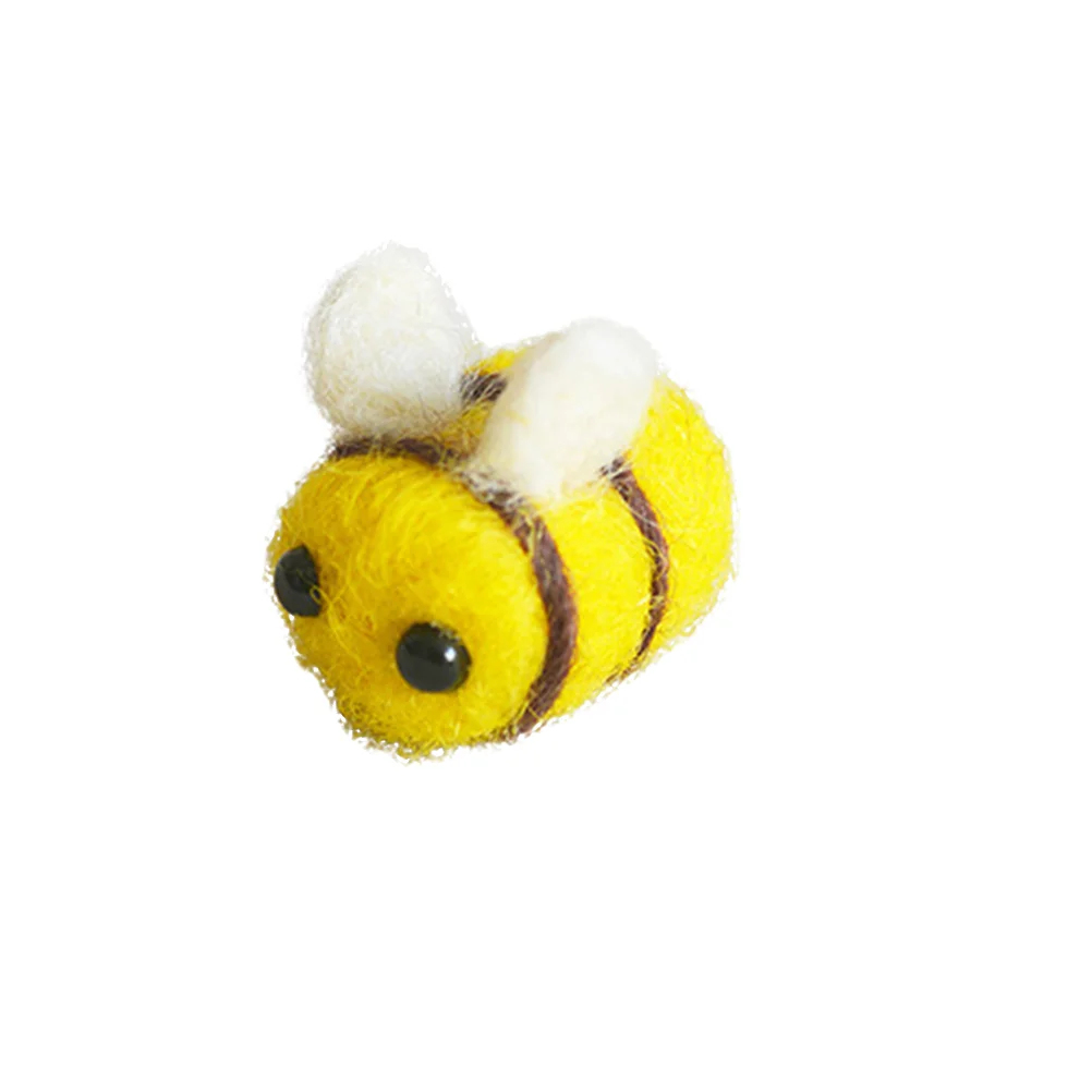 

Felt Decor Wool Party Craft Diy Scrapbooking Reveal Gender Pom Bumblebee Craftshoney Flatbackplush Decorations Animals Mini