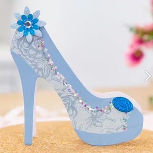 If The Shoe Fits Metal Cutting Dies Stylish High Heeled Shoe Accessories Clear Stamp For DIY Scrapbo