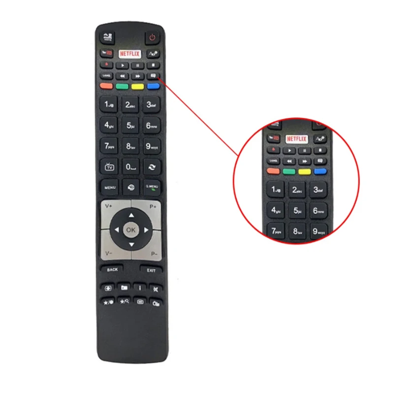 

New RC5118 TV Remote Control For Luxor LED39RST LED65RST LED32RST LUX0142001 LED50RST