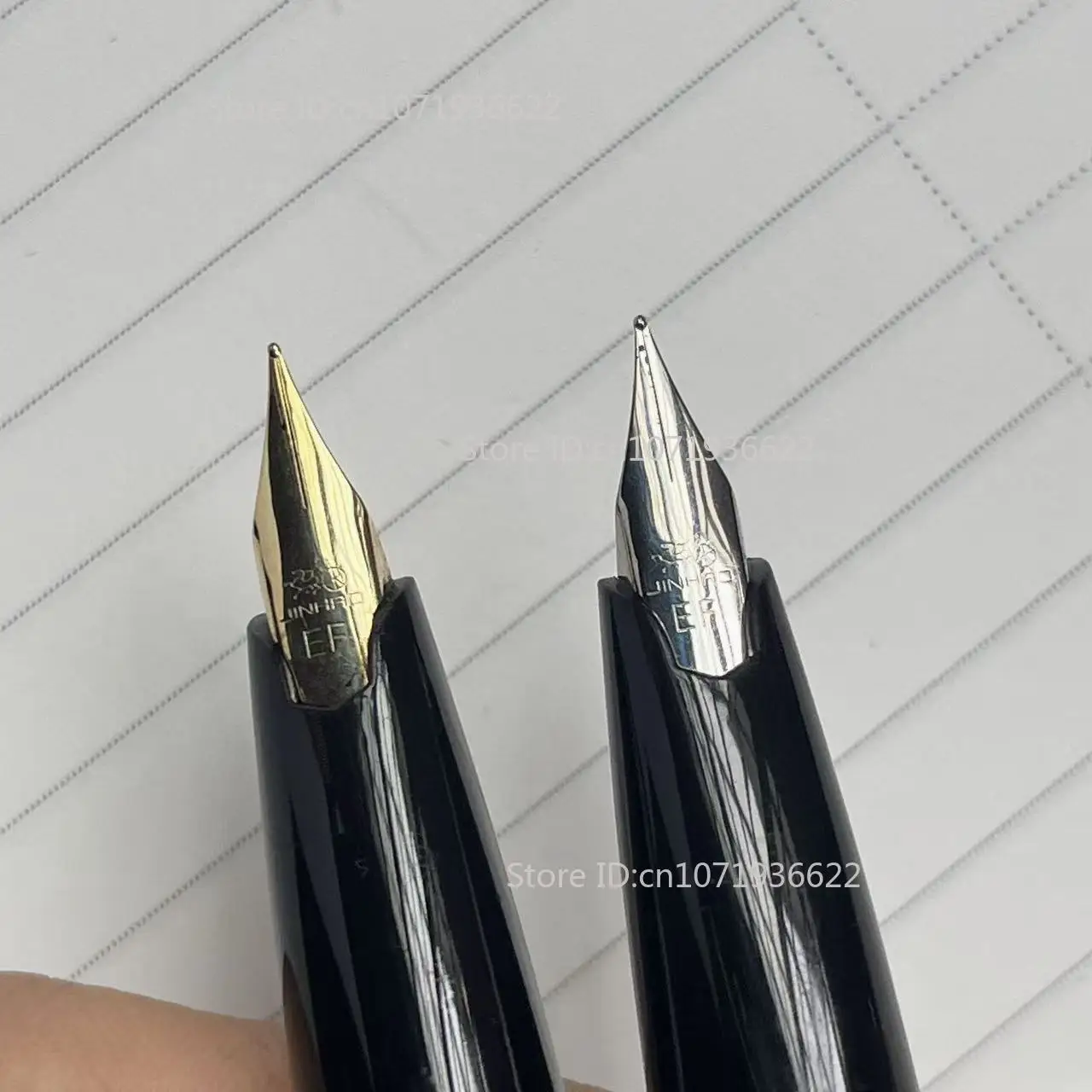 Фото Ручка-фонтан Jinhao серии 59, миниатюрная классическая, короткая, стальная, 0.38мм/EF/F/Bent, портативная карманная ручка, аналог Pilot 95s, канцелярские товары для офиса №4