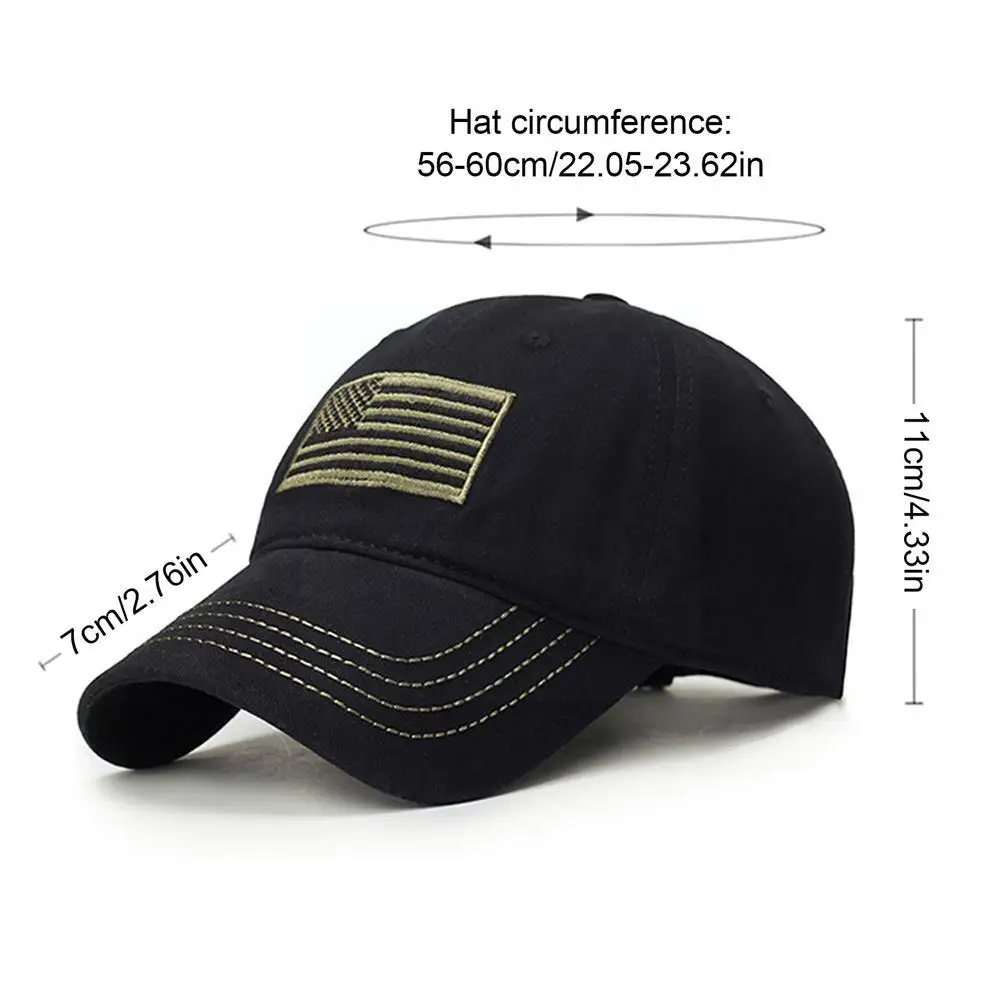 1PCS Outdoor Sport Flag Embroidery Hat Thin Blue Line Flag Cap Tactical Outdoor Cycling Men Hats Sport Hiking Running Hats C0Z2
