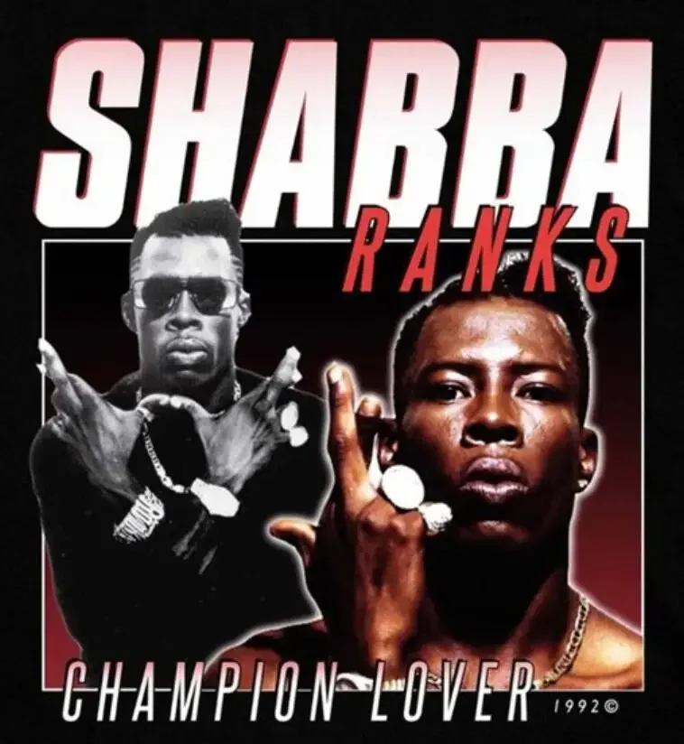 Негабаритная футболка унисекс Shabba Ranks Tour
