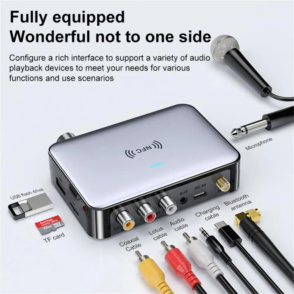 

Type-c Interface Stereo Music Dsp Decoding Transmitter Lossless Stereo Usb Dongle For Car Tv Pc Headphone Mp3 Player 2 In 1 New