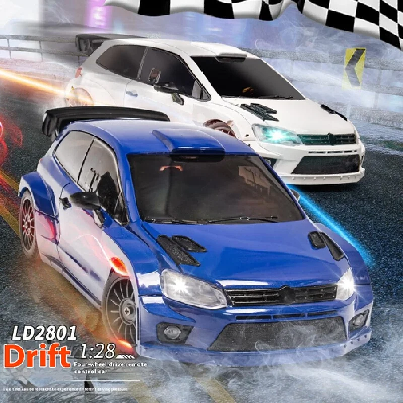 1/28 2 4g Ld2801 Polo Rc Drift Car Радиоуправление 4wd Полностью пропорциональное управление