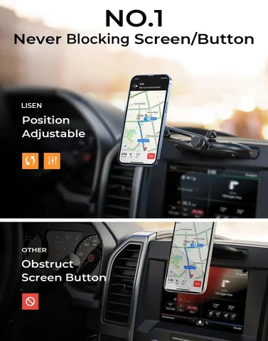 Автомобильное крепление LISEN для MagSafe держатель для телефона CD для автомобиля [регулируемый угол] Magsafe Автомобильное крепление CD слот Громкая связь CD-плеер крепление для телефона