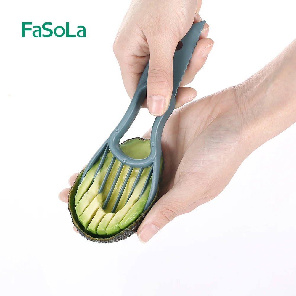 

Youpin Avocado Cutter Plastic Knife Peeler Pitaya Kiwi Berry Fruit Avocado Slicer Pulp Flesh Separator Kitchen Gadgets Tools
