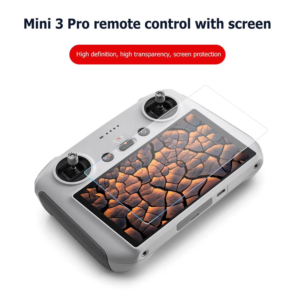 

For DJI MINI 3 PRO With Screen Remote Control Tempered Film 9h Glass Film Screen Hd Film Anti-Scratch Protective Film Accessorie