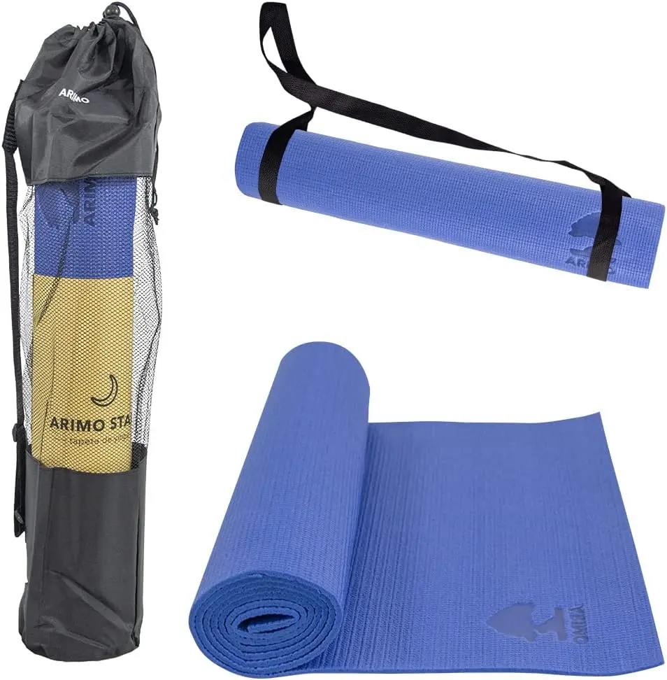 

2023 new Tapete Yoga Mat Antiderrapante PVC Todos Os Tipos de Yoga/Pilates Exercícios de Solo 166 x 60 cm x 5 mm