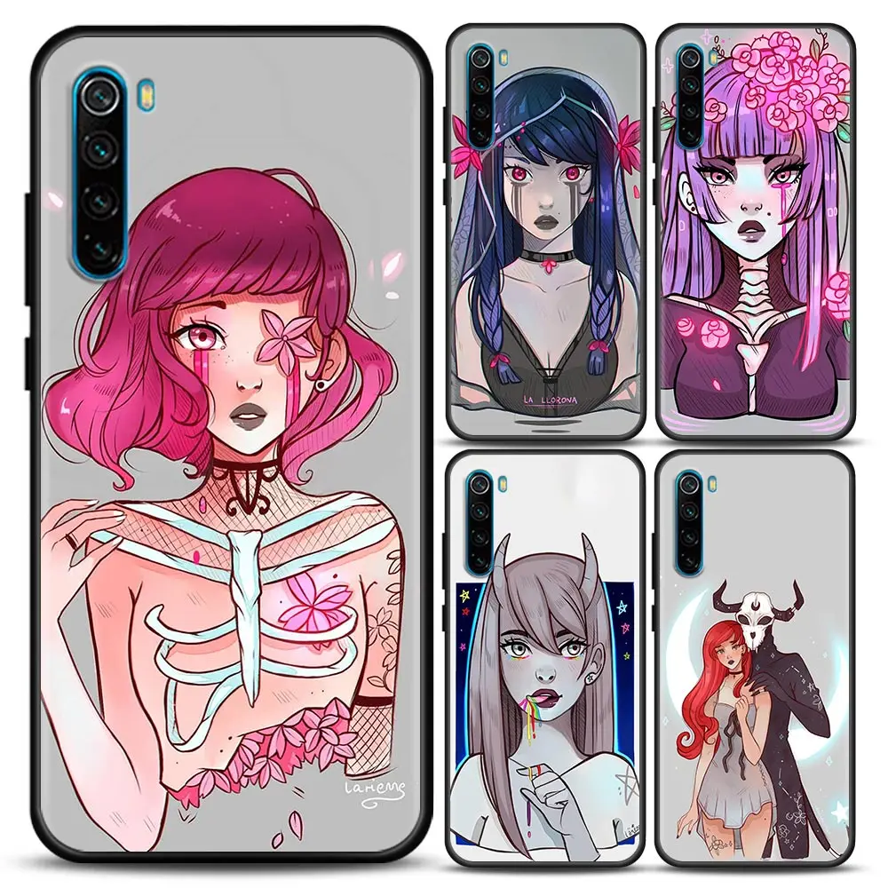 

Devil Demon Larienne Art Phone Case for Redmi 6 6A 7 7A Note 7 Note 8 A Pro 8T Note 9 S Pro 4G T Soft Silicone