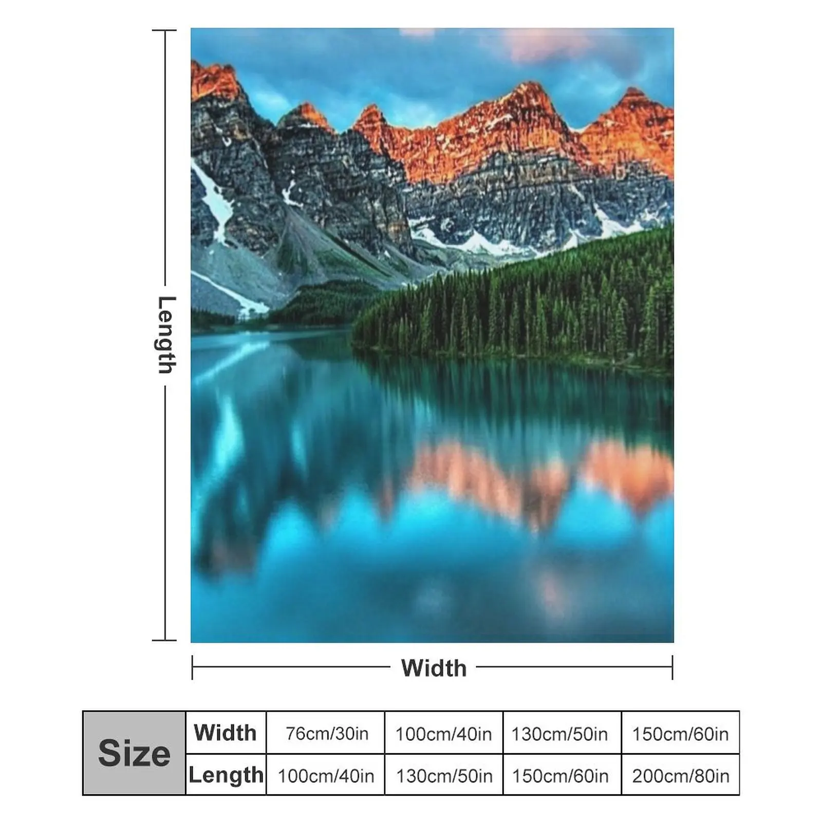 Озеро Луиза - Альберта Канада Пейзаж Плед одеяла и пледы Волосы для дивана Одеяла