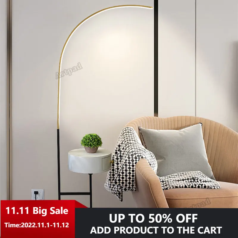 

Nordic Floor Lamp with Shelf for Bedroom Tripod Wooden Floor Lamp Bedroom Foot Switch Standing Light 12W