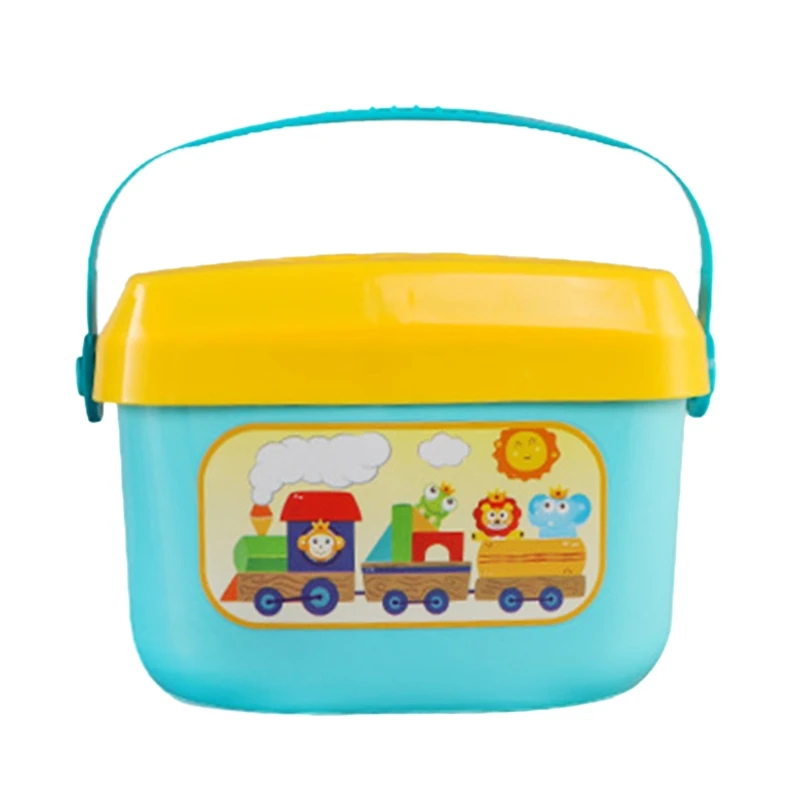 

Baby Color Shape Match Toy ABC Alphabet Teaching Block Toy w/ Storage Box Activity Center Busy Board for Toddler Age1/2+