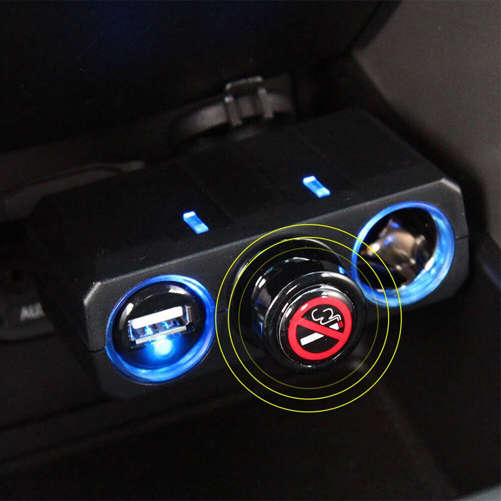 

2pcs Car Cigare Lighter Plug Outlet Cover Cap Socket 21MM Universal Power No Smoking Stickers Black Blank Stickers Prevent Dust
