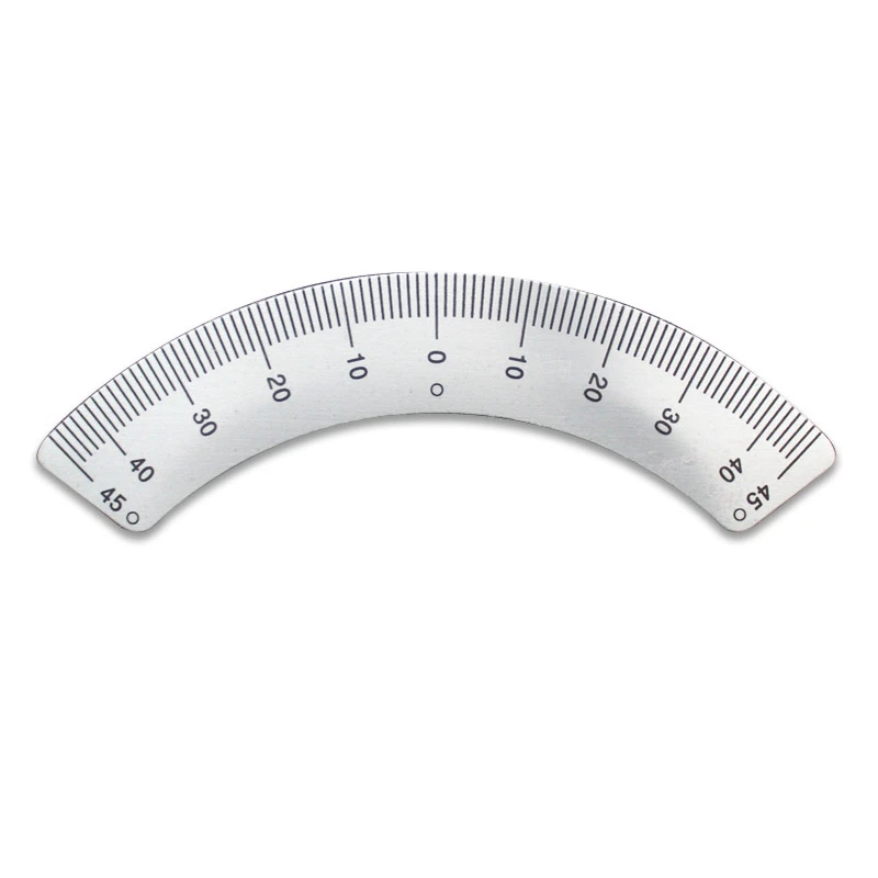 

PINTUDY Protractors Milling Machine Part - Angle Plate Scale Ruler 45 Degree Angle Arc M1197 Measuring Gauging Tools Sliver