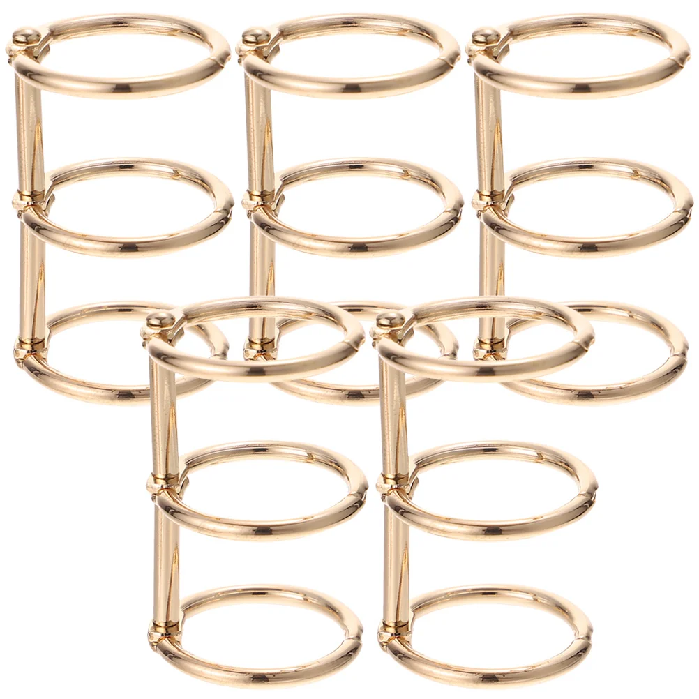 

5 шт., металлические кольца для книг