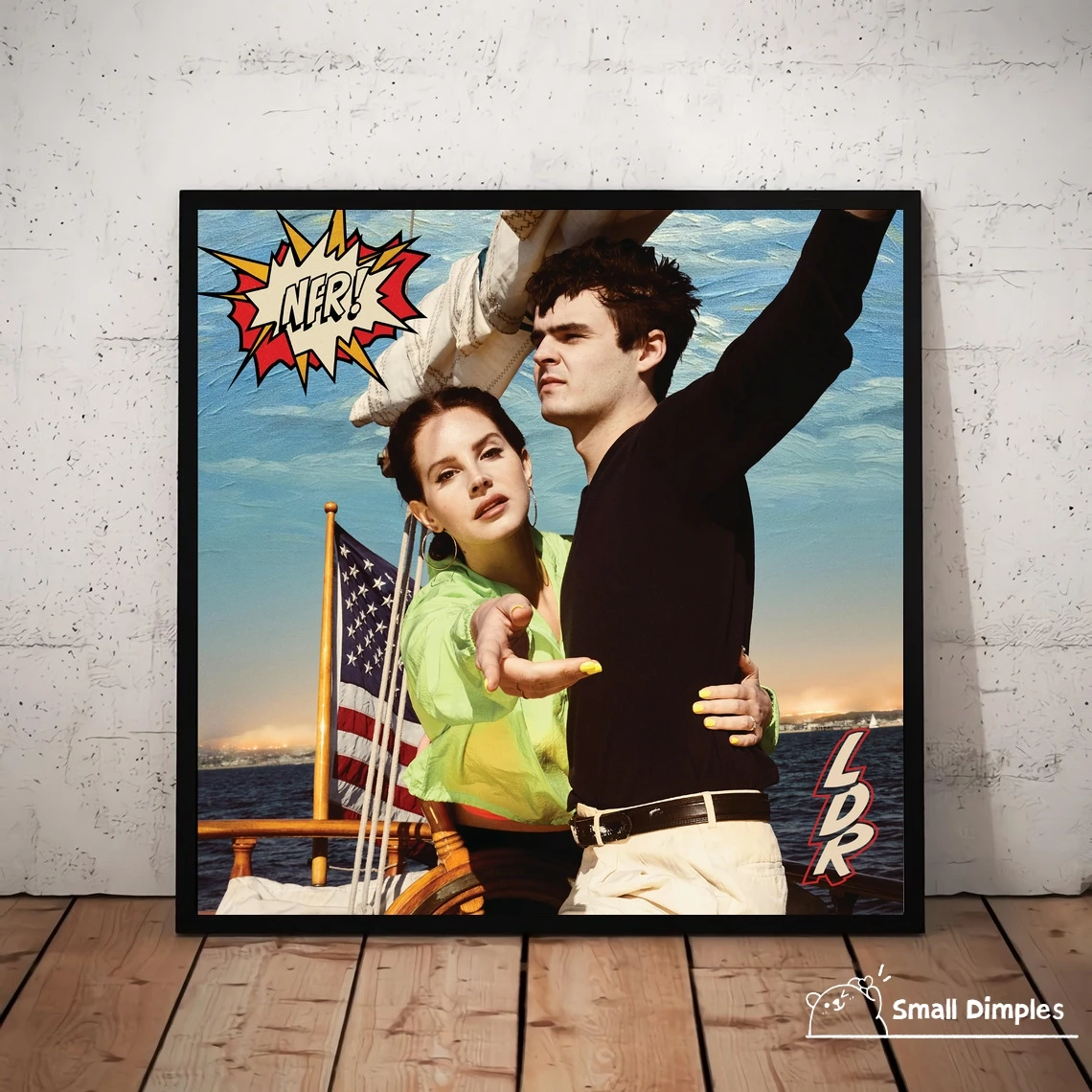 Лана Дель Рей Норман Роквелл Музыкальный Альбом Плакат Холст Художественный