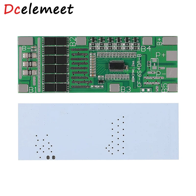 

24V 6S 40A BMS 18650 Li-Ion Lithium Battery Poretect Board Solar Lighting BMS PCB With Balance For Ebike Scooter