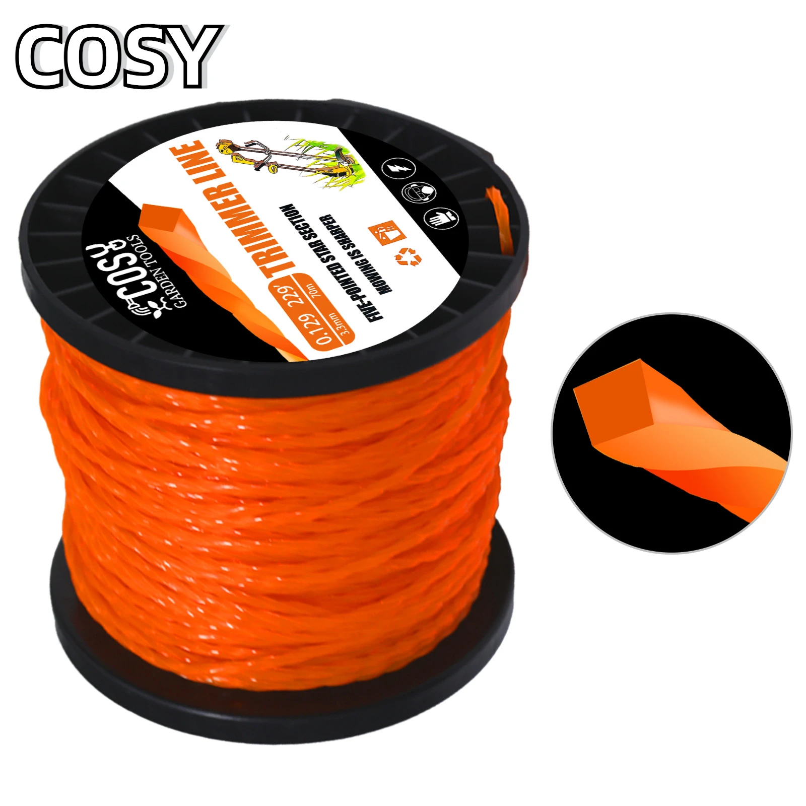 2 4/2 7/3 0 мм 1 фунт нейлоновая спиральная ирригационная косилка ножничная головка