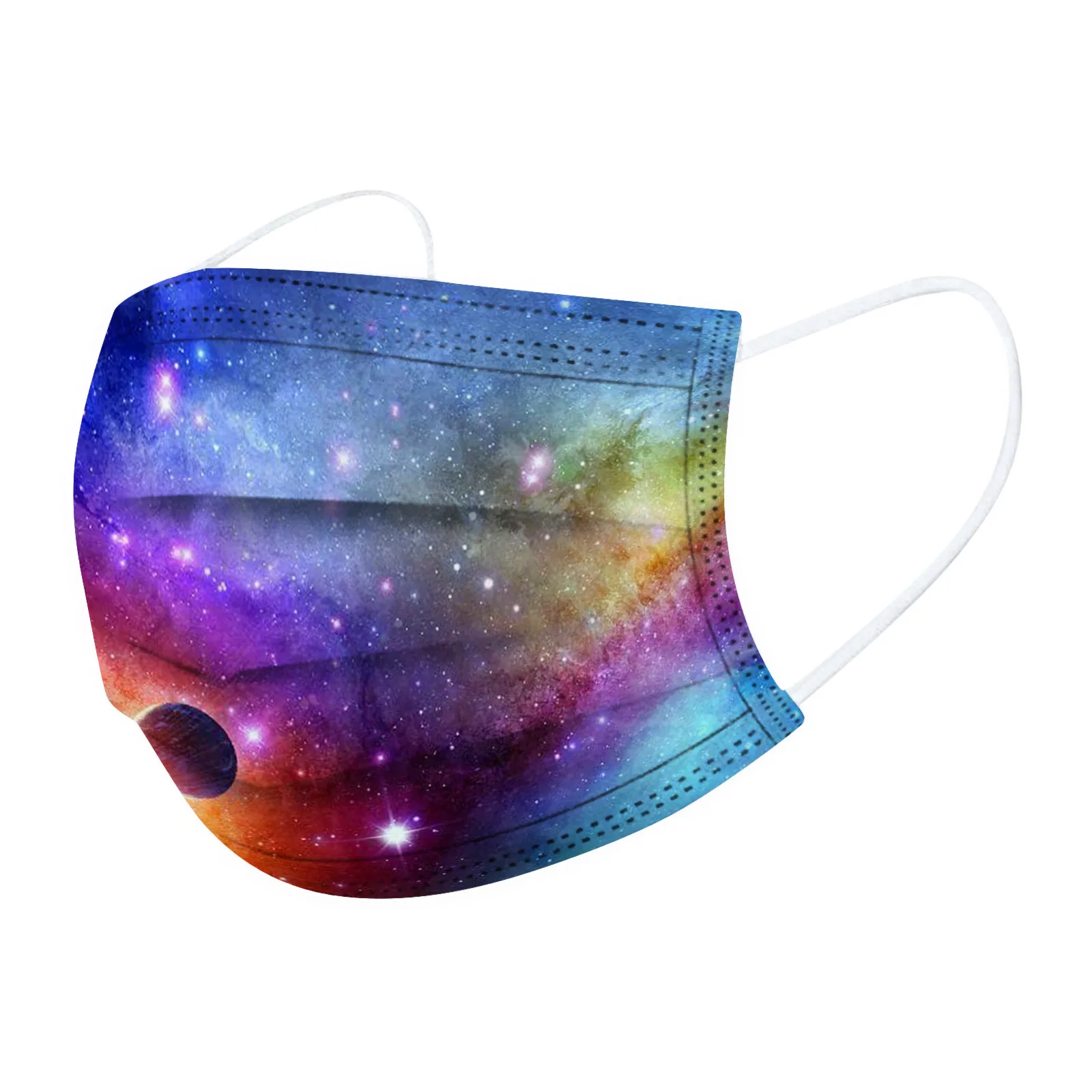 10PCS Adult Man Women Tie dye Plant Disposable Face masque 3Ply Ear Loop маски mascarilla Monder Scarf Halloween Cosplay MasK |