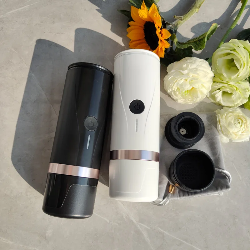 

Wholesale Travel Mini Portable Coffee Maker Heating Function Espresso Smart Capsule Outdoor Camping Coffee Machine