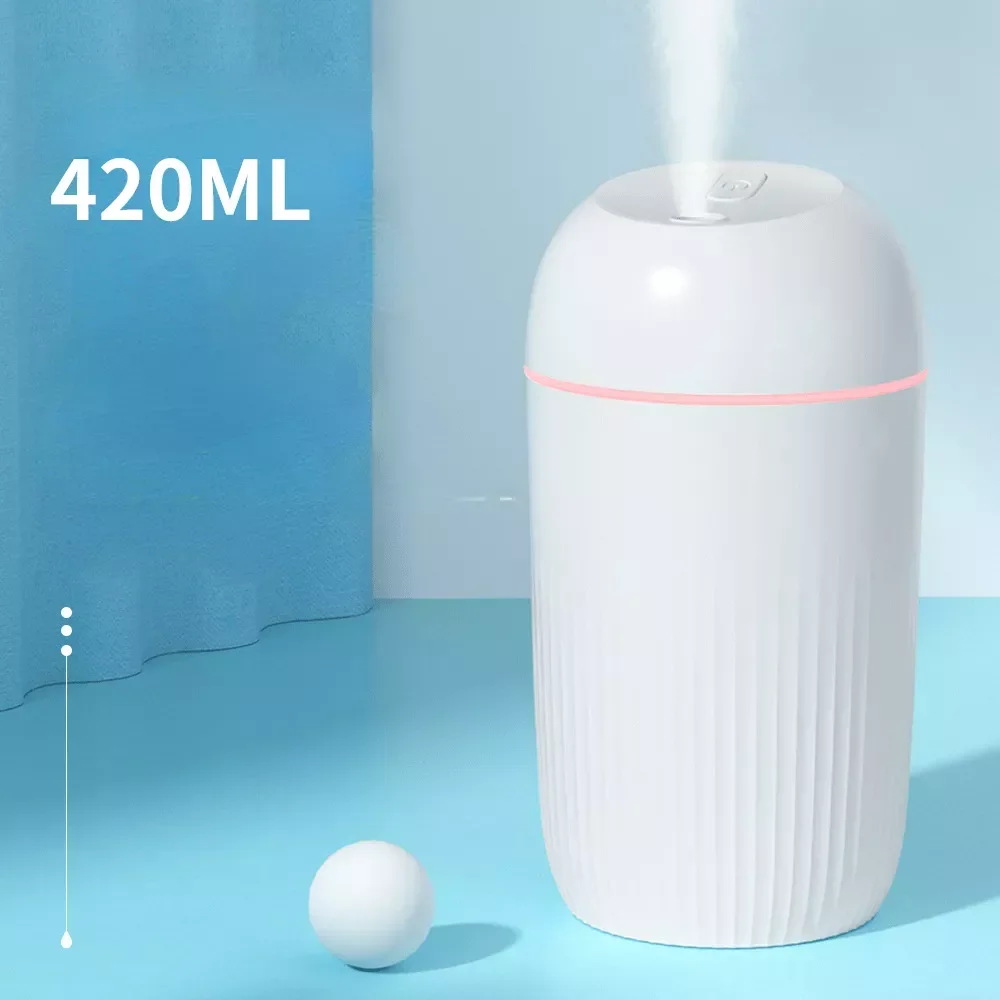 New in USB Silent Air Humidifier Gentle Night Light Aroma Diffuser Ultrasonic Continuous/Intermittent Spray Diffuser 8-12 Hours