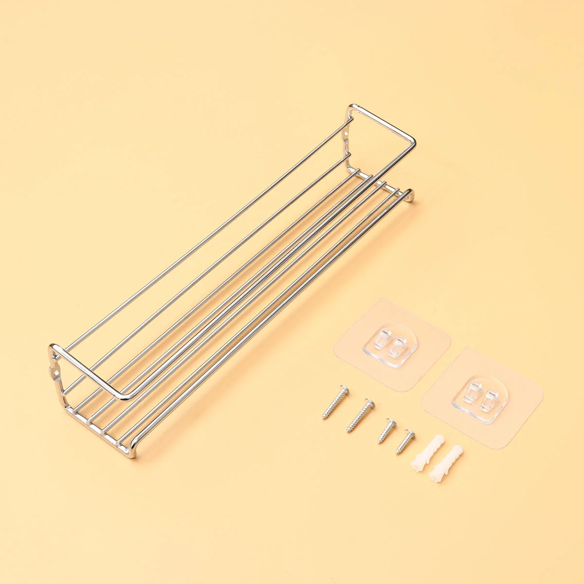 

2 Shelf Wall Shelf Seasoning Hanging Rack Multifunction Storage Rack Wall Rack Organizer