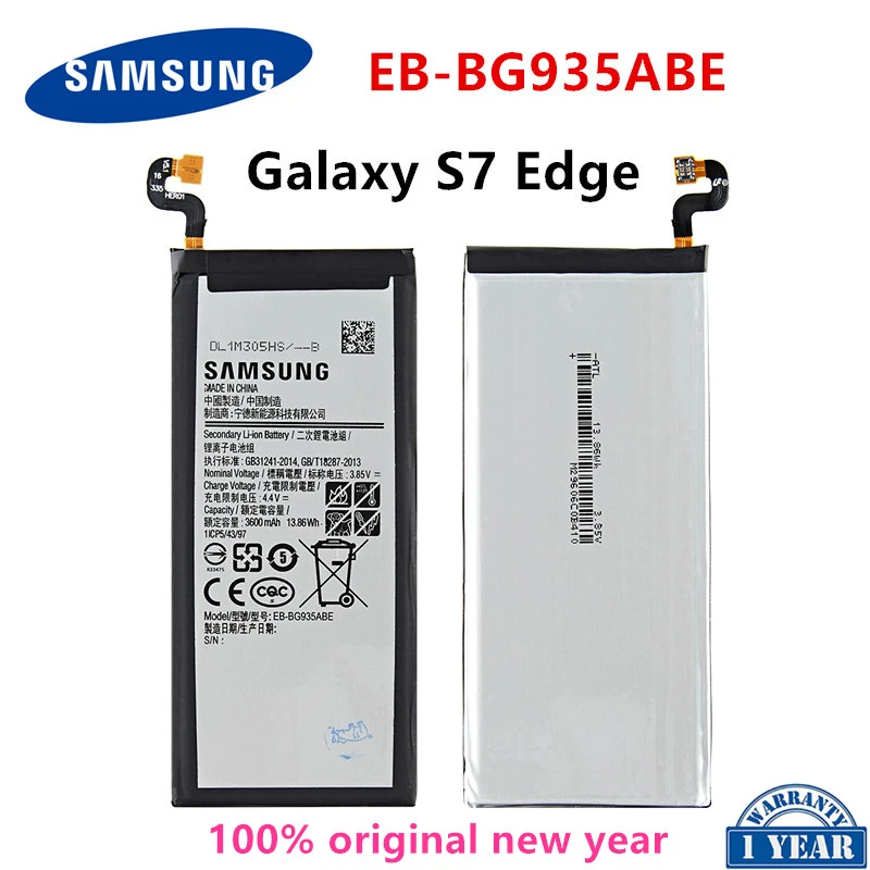 

SAMSUNG Orginal EB-BG935ABE 3600mAh Battery for Samsung Galaxy S7 Edge SM-G935 G9350 G935F G935FD G935W8 G9350