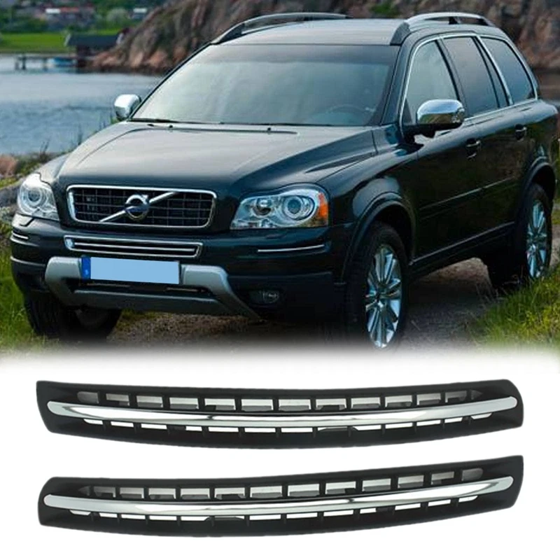 

30678953 30678954 автомобильный левый правый хромированный передний бампер крышка вентиляционного отверстия отделка решетка для Volvo XC90 2007-2014