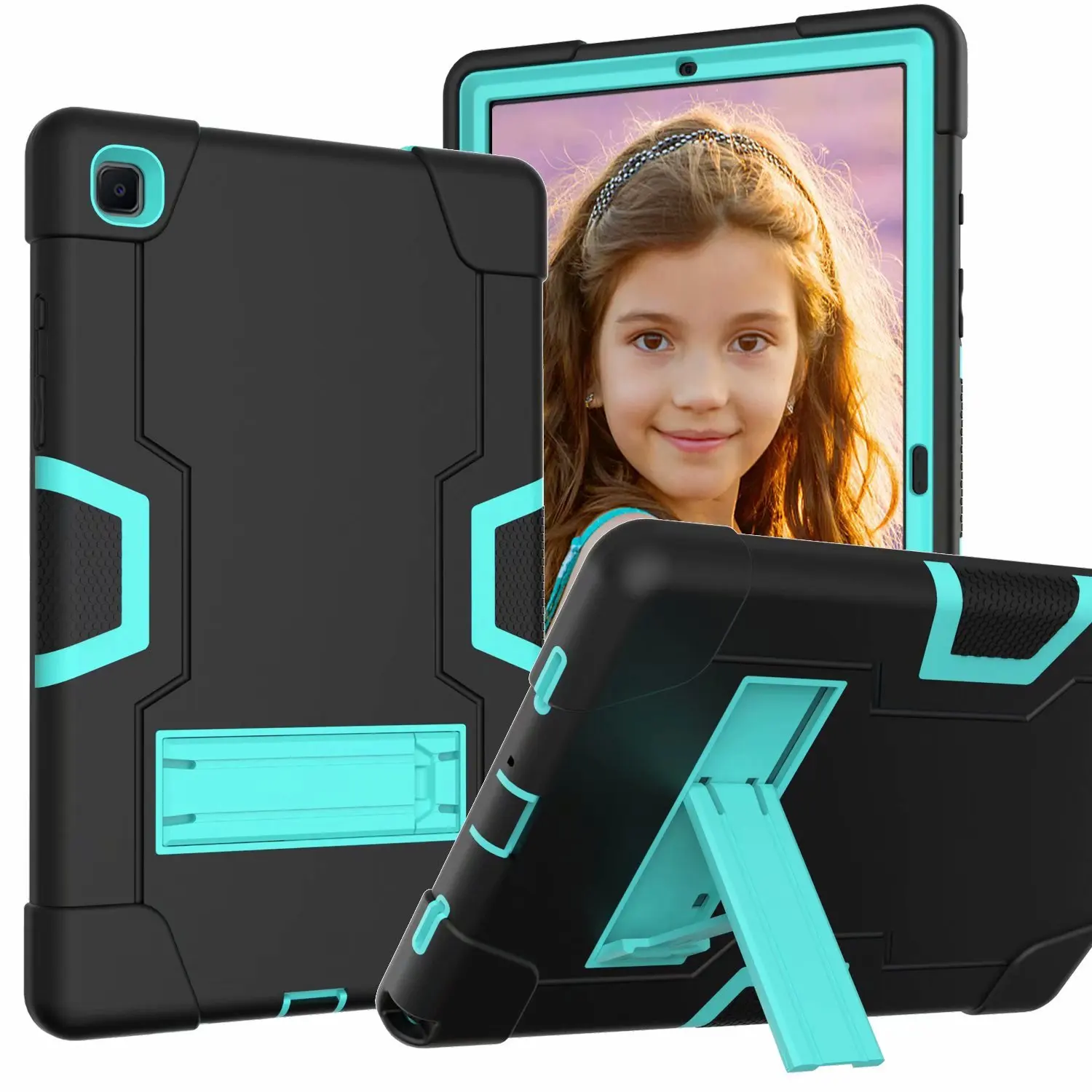 

Полная защита корпуса Armor для Amazon Fire 7 2022 / fire 7 kids 2022, противоударный силиконовый + ПК безопасный нетоксичный чехол Funda