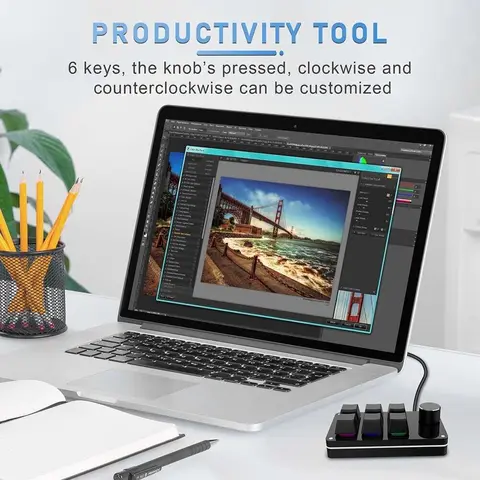 Клавиатура для игр на заказ, 6 кнопок + 1 ручка
