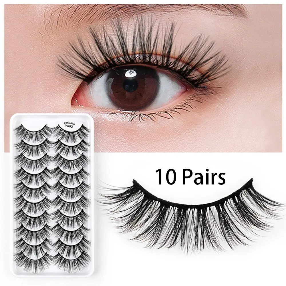 

10 пар, женские ресницы для макияжа глаз