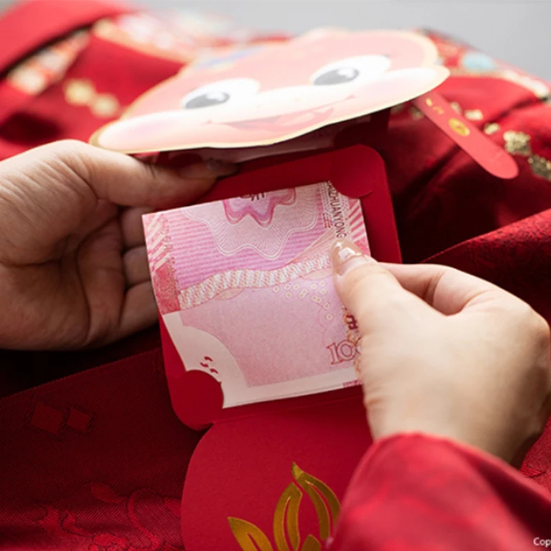 Складной красный конверт китайский Новый год Evelope весенний фестиваль счастливый