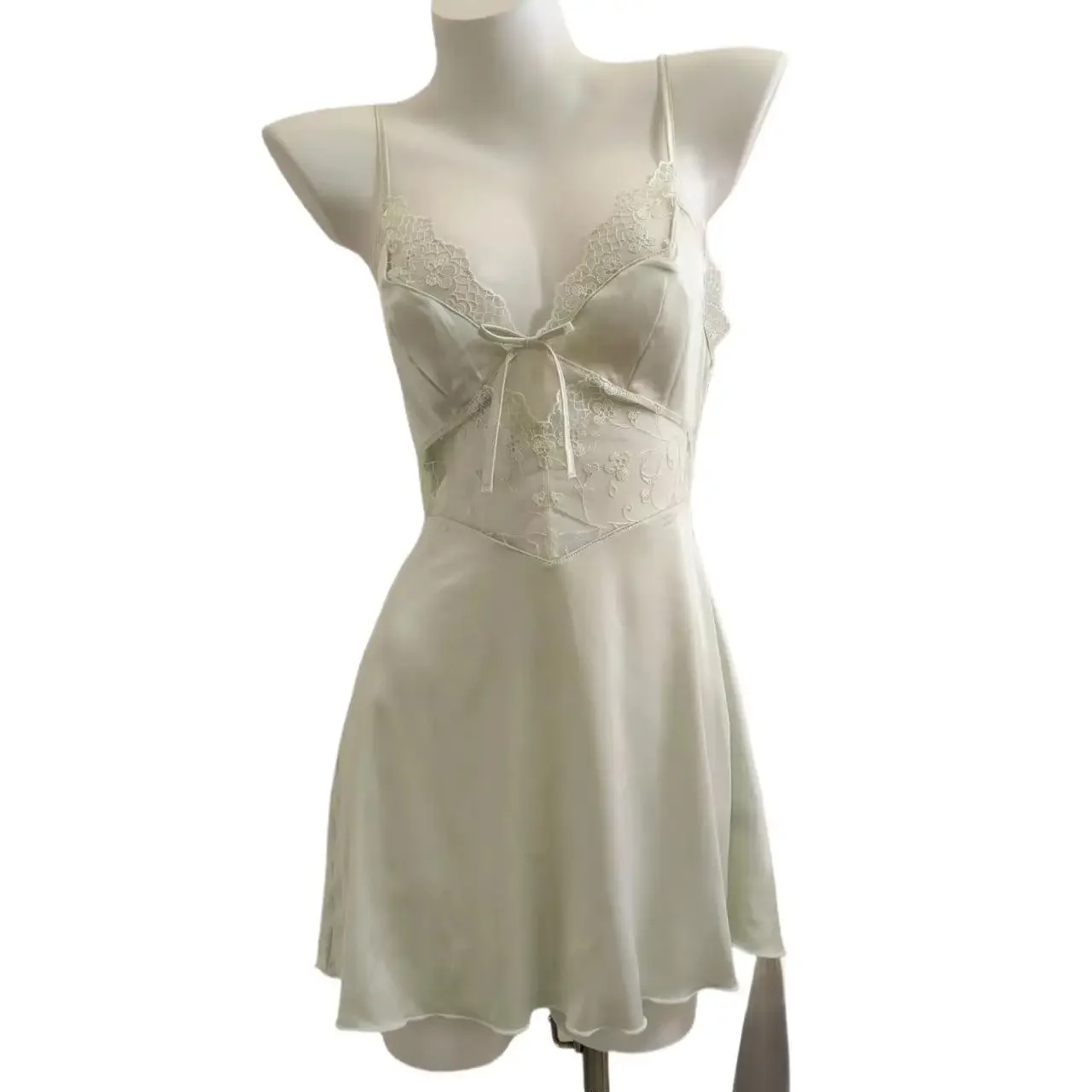 Новинка 2024 сексуальная одежда для сна из ледяного шелка женская во французском