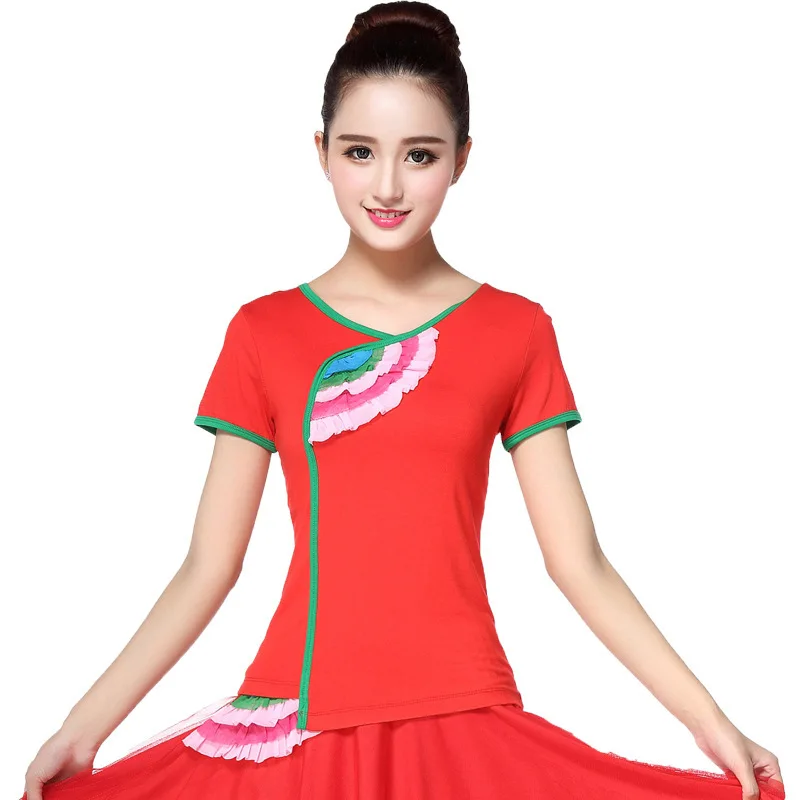 Новинка летний костюм для латиноамериканских танцев с кружевом