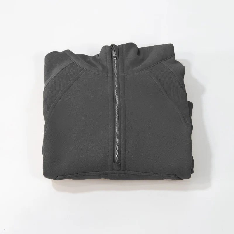 Luluwomen NWT Hoodies Sweater Women Winter Thick Half-zip Long Sleeve Workout Top Running Clothing Yoga Fitness Baggy Sportswear