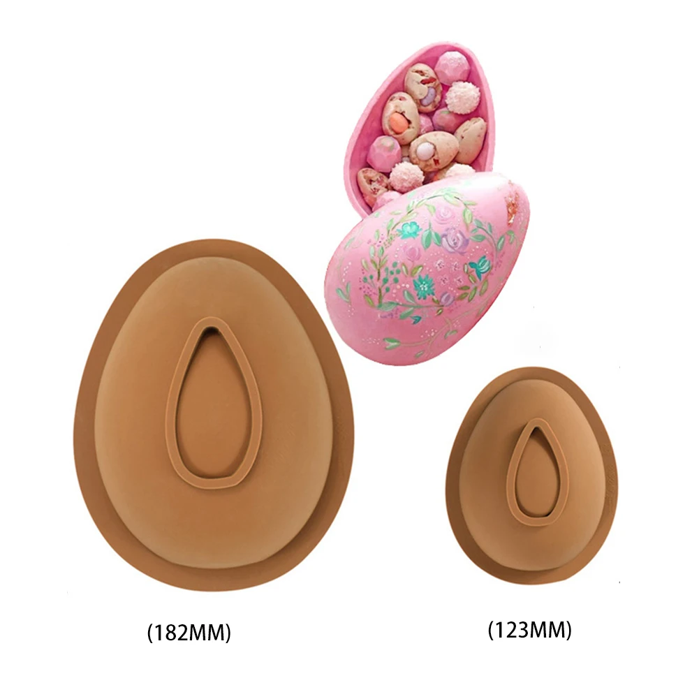 

Egg Shape Mold 3D Silicone Baking Pastry Chocolate MoldPastry Ice Tray Easter Homemade Jelly Molds Tools