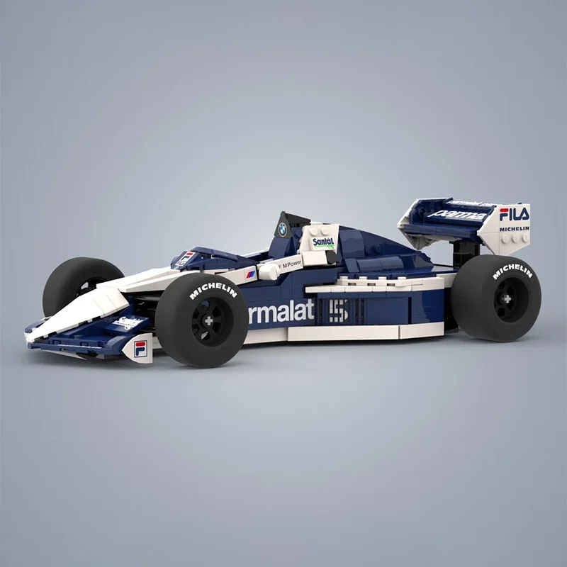 Фото Набор строительных блоков MOC Brabham Icons, 731 деталь, архитектурная модель для сборки, рождественский подарок, игрушка DIY, креативный конструктор, развивающая идея для детей №3