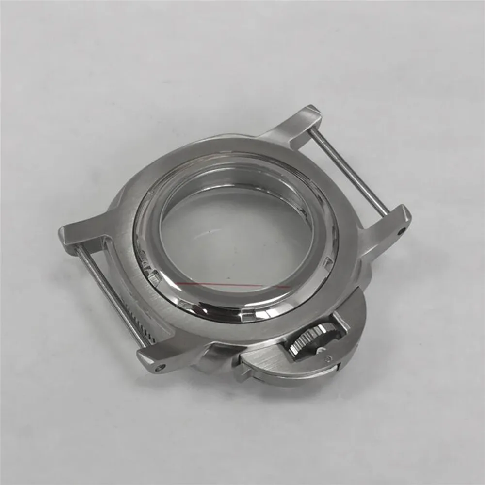 NH35 NH36 Case, Steel Inner Shadow SUB Bezel Mineral Mirror Case Stainless Steel 42MM Watch Case for NH35/NH36/4R/7S Movement