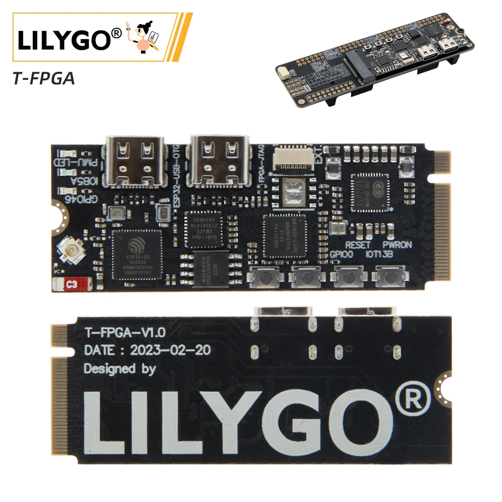 LILYGO® T-FPGA ESP32-S3 Женская плата разработки, M.2 слот, FPGA/I5, микроконтроллеры малой мощности, Wi-Fi, модуль Bluetooth5