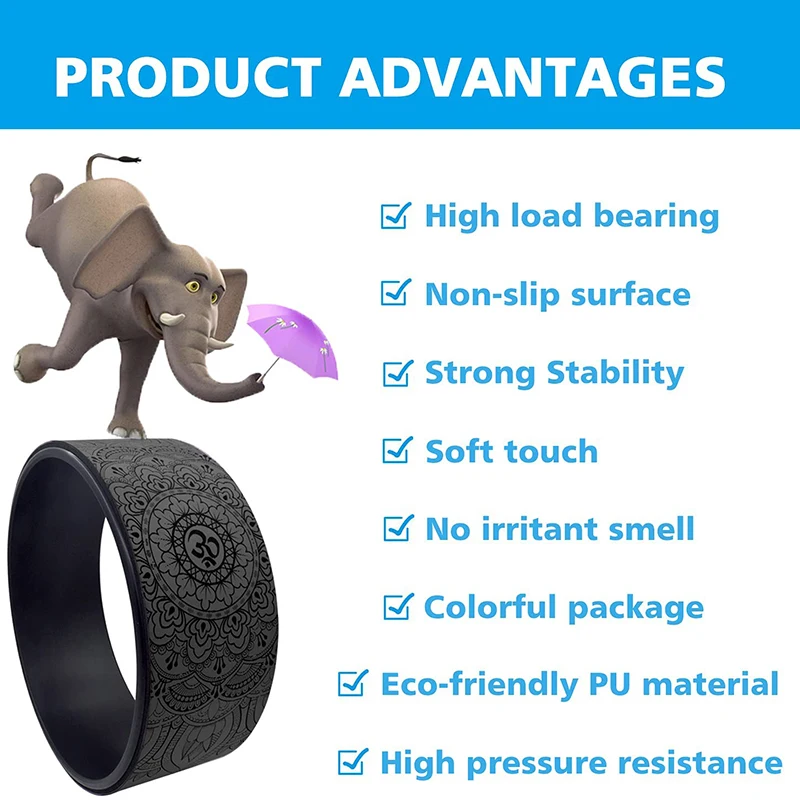 Шаблон Полумесяца узор Пилатес кольцо ролик для фитнеса Поддержка назад